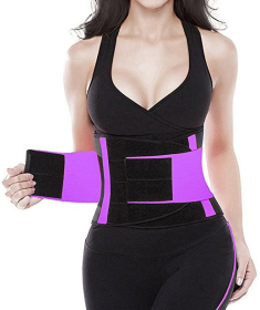 Women's Sports Slimming Plastic Belt (Option: Purple-S)